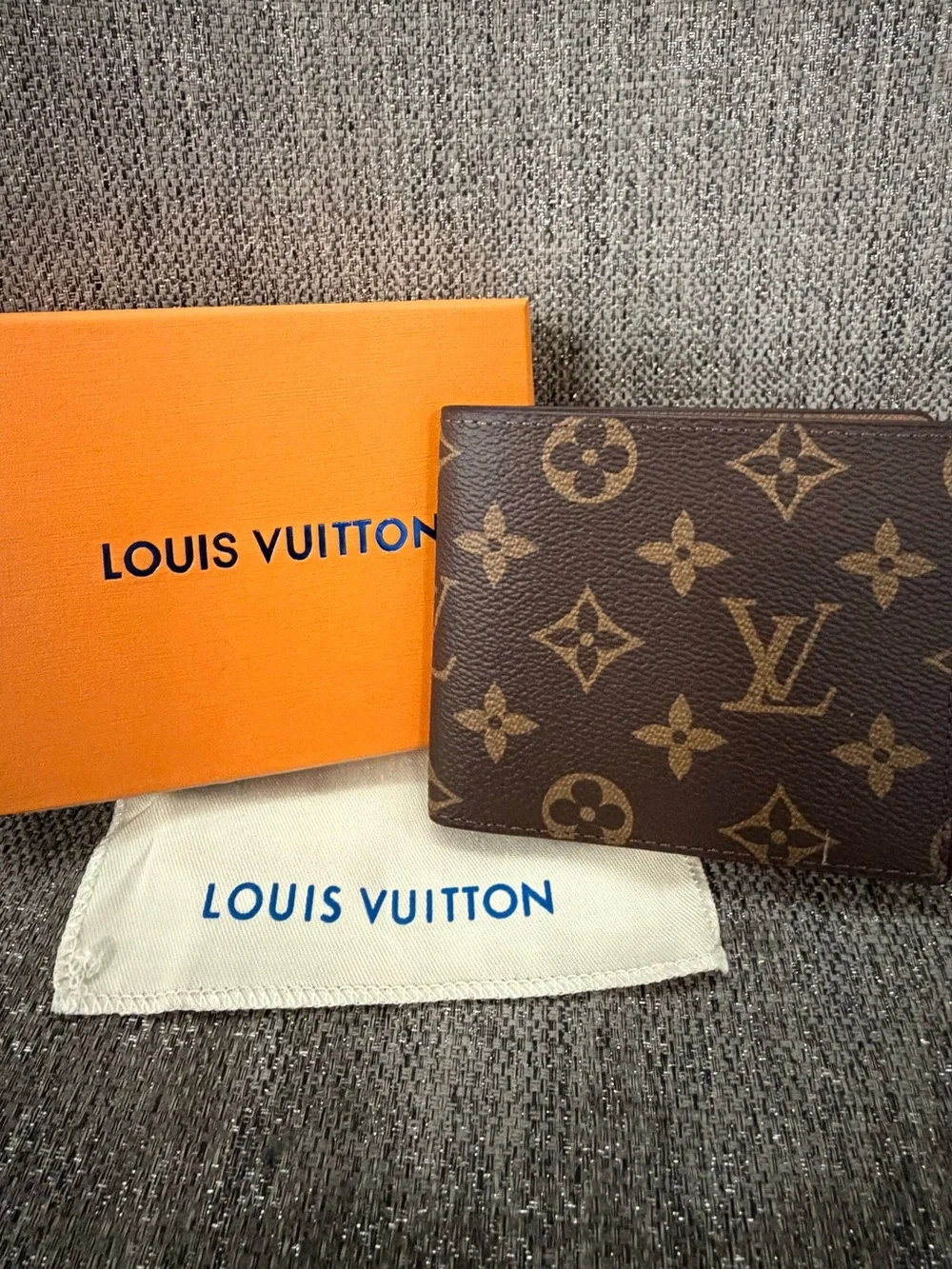 Louis Vuitton Brown Monogram Canvas Card Holder Wallet